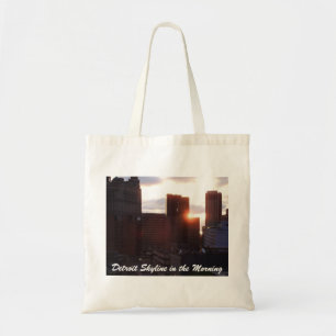 Tote Bag Horizon de Detroit pendant le matin