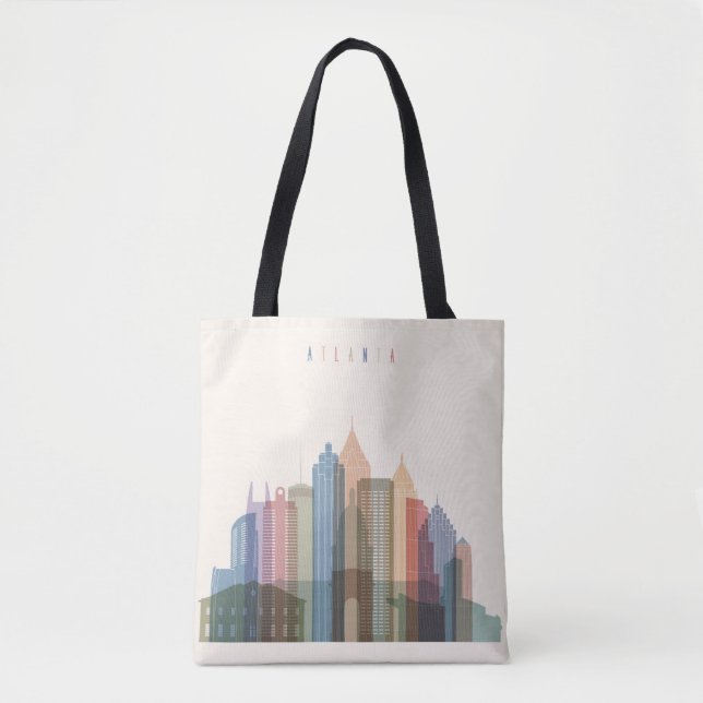 Tote Bag Horizon de ville d'Atlanta, la Géorgie | (Devant)