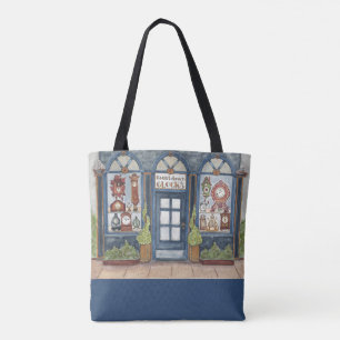 Tote Bag Horlogerie Aquarelle