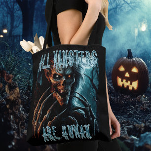 Tote Bag Horreur déplaisante effrayante monstre, démon ou g