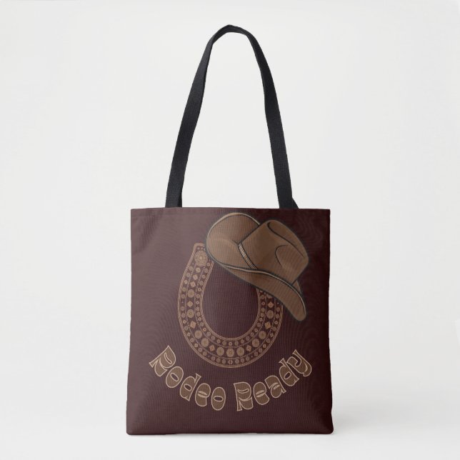 Tote Bag Horseshoe Rodeo Ready (Devant)