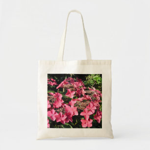 Tote Bag Hortensia. Fleurs roses