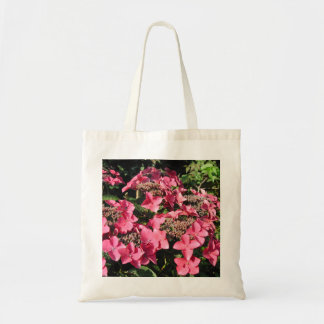 Tote Bag Hortensia. Fleurs roses