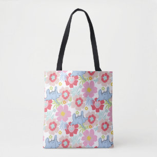 Tote Bag Horton Hears A Who Motif Fleur Pastel