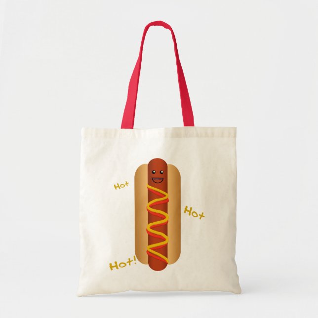 Tote Bag Hot-dog chaud chaud ! (Devant)