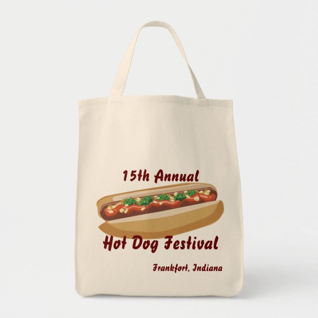 Tote Bag Hot Dog Fourre-tout (Devant)