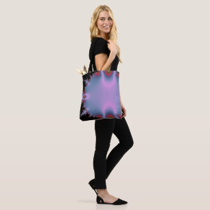 Tote Bag Hot rose et bleu fractal