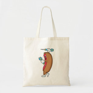 Tote Bag Hotdog à Darts avec Dart.PNG