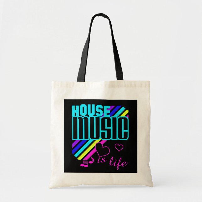 Tote Bag House Music (Devant)