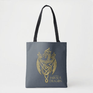 Tote Bag HOUSE of the Dragon Golden Filigree Dragon Crest