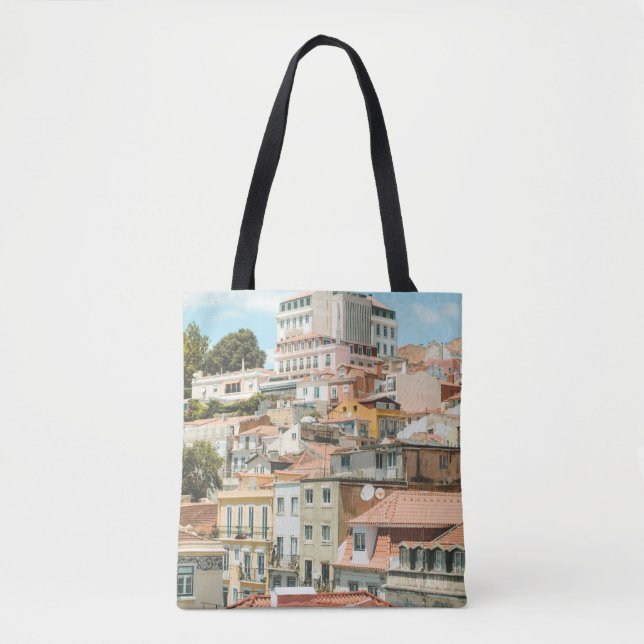 TOTE BAG HOUSES UNDER CLEAR SKY (Devant)