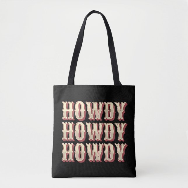Tote Bag Howdy Howdy Howdy (Devant)
