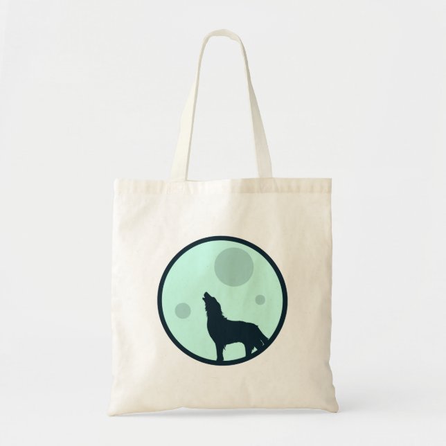Tote Bag Howl to the moon (Devant)