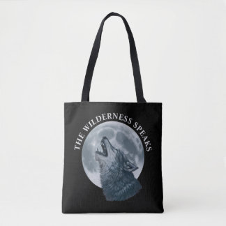 Tote Bag Howling Wolf et Moon