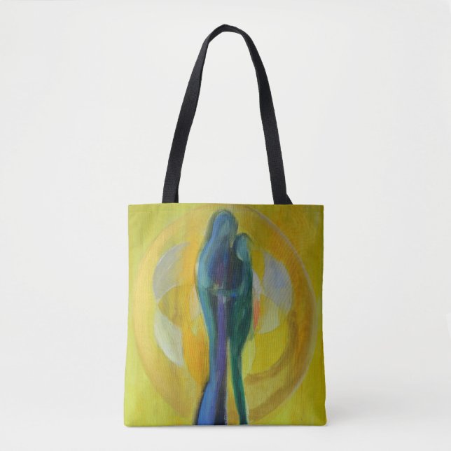 Tote Bag Hug Love Fourre-tout sur toute l'impression (Devant)