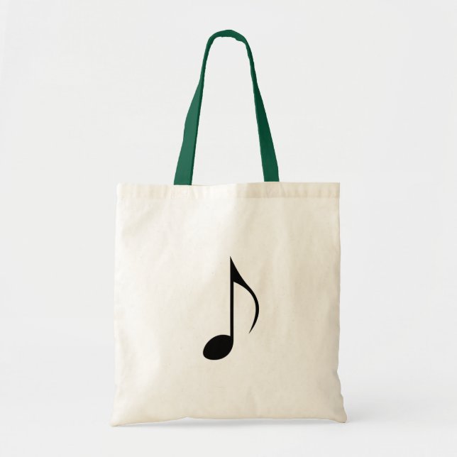 Tote Bag Huitième note ou quaver - note musicale (Devant)