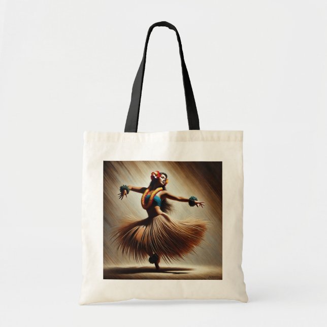 Tote Bag Hula Dancer Hawaii (Devant)