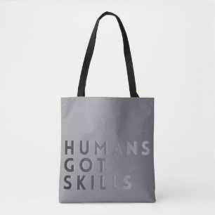 Tote Bag Humains Gris Ont Des Compétences