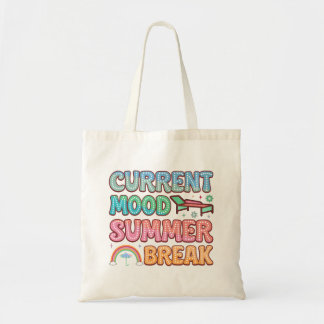 Tote Bag Humeur actuelle amusante Art de mots de vacances d
