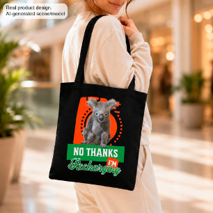 Tote Bag Humeur d'introverti de koala rechargeant drôle