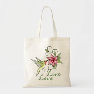 Tote Bag Hummingbird Live Love