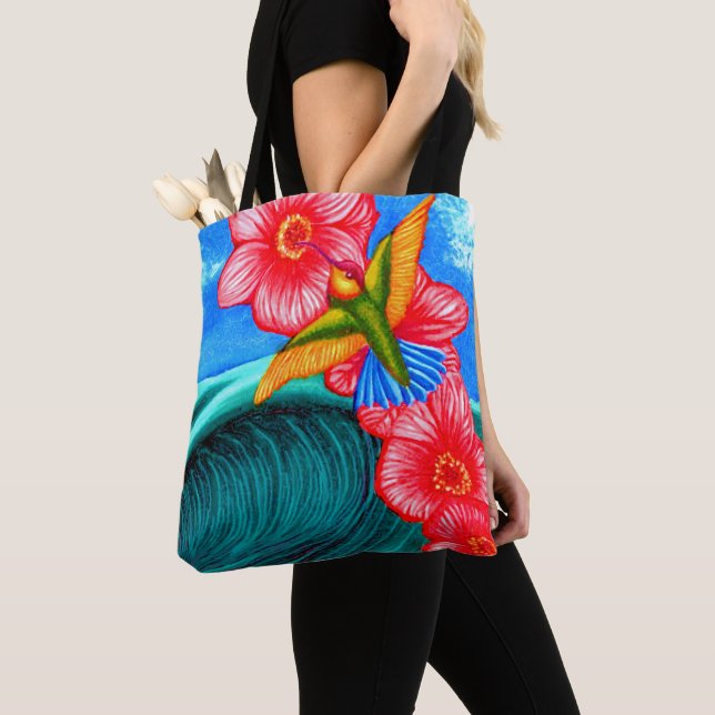 Tote Bag Hummingbird Ocean (De près)