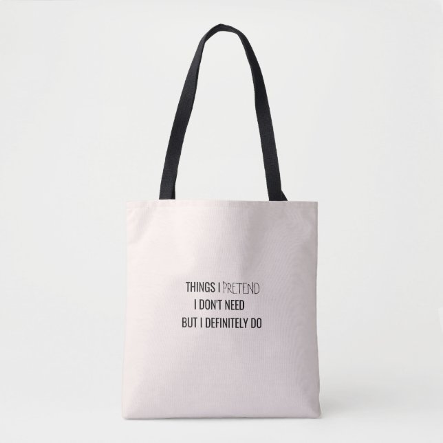 Tote Bag  Humor funny sarcasm witty quote  (Devant)