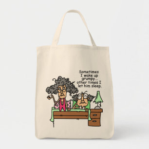 Tote Bag Humoristique, laissez grumeux dormir