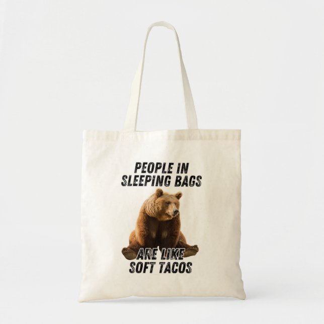 Tote Bag Humour de camping, citation drôle de camping d'our (Devant)