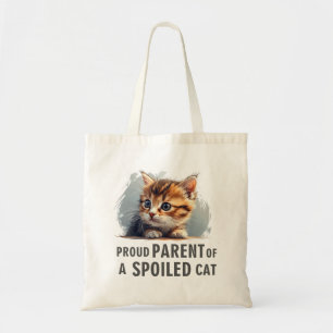 Tote Bag Humour De Chat Fier Parent D'Un Chat Gaché