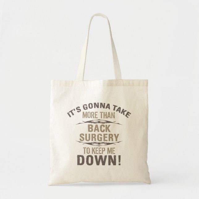 Tote Bag Humour de chirurgie de retour (Devant)