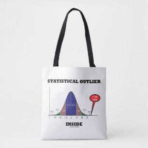 Tote Bag Humour de courbe statistique externe à l'intérieur
