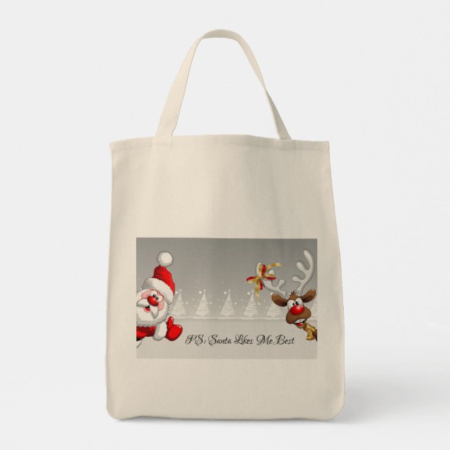Tote Bag Humour de Noël (Dos)