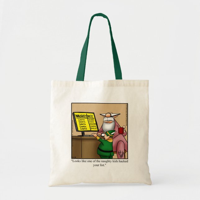 Tote Bag Humour de Noël mouvementé (Devant)