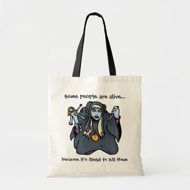 Tote Bag Humour de poupée de vaudou (Devant)