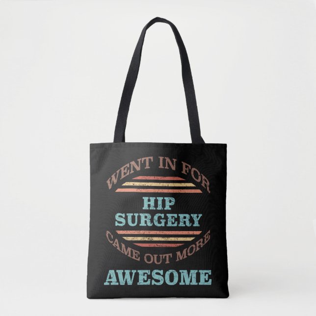 Tote Bag Humour de récupération de chirurgie hanche (Devant)