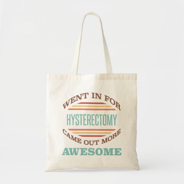 Tote Bag Humour de rétablissement de l'hystérectomie (Devant)