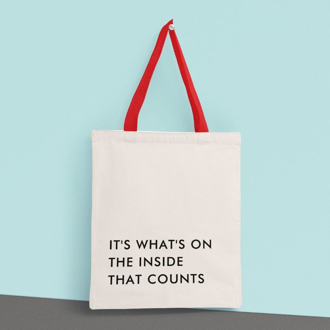 Tote Bag Humour drôle minimaliste de la typographie moderne (Créateur téléchargé)