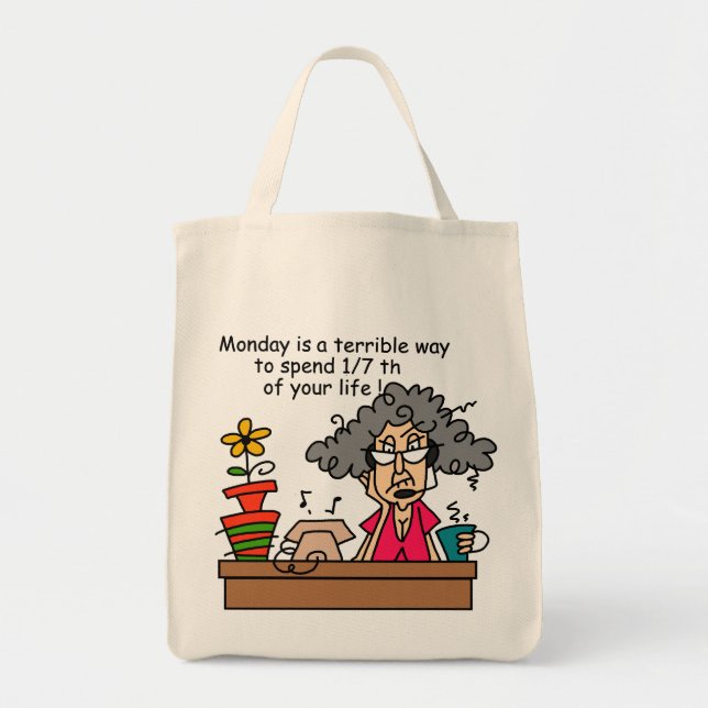 Tote Bag Humour du lundi (Devant)