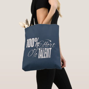 Tote Bag Humour Mesuré   Effort vs Talent