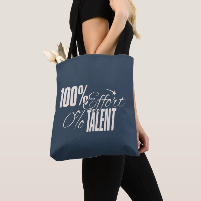Tote Bag Humour Mesuré | Effort vs Talent (De près)