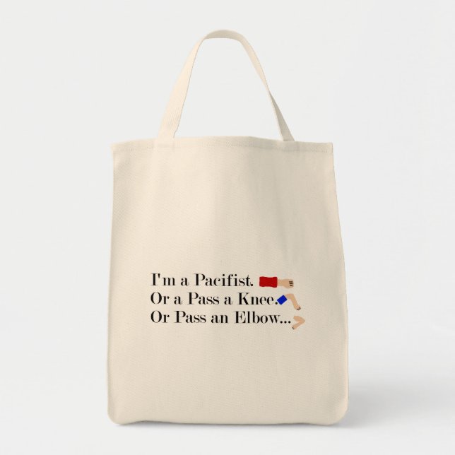 Tote Bag Humour pacifiste mixed martial art (Devant)
