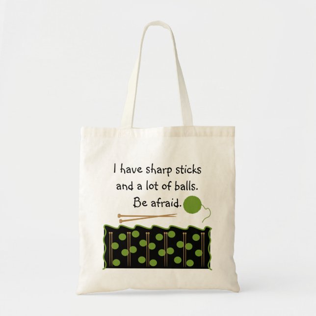Tote Bag Humour tricot (Devant)