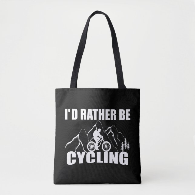 Tote Bag Humour VTT - Cyclisme Drôle (Devant)