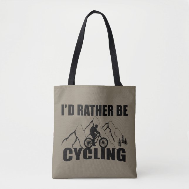 Tote Bag Humour VTT - Cyclisme Drôle (Devant)