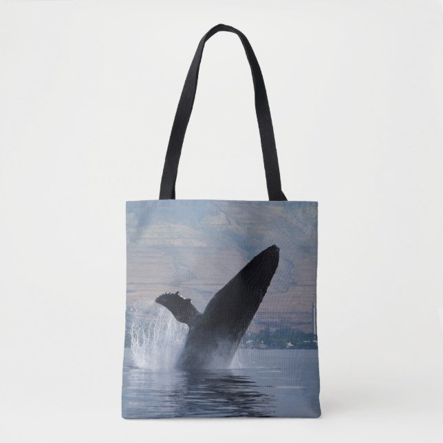 Tote Bag humpback break breaching (Devant)