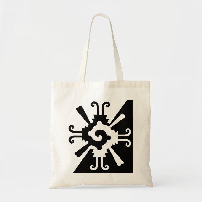 Tote Bag Hunab Ku-noir et blanc (Devant)