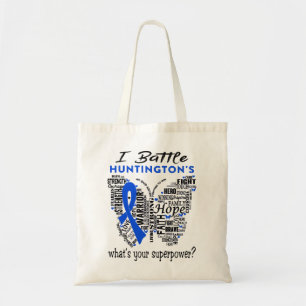 Tote Bag Huntington's Awareness Month Ribbon Don