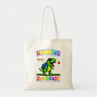 Tote Bag Hurlement en 2e année Dinosaur Back To School