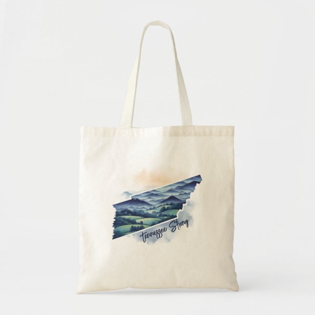 Tote Bag Hurricane Helene collecte de fonds Tennessee forte (Devant)